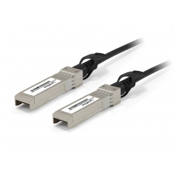 LevelOne DAC-0101 cavo a fibre ottiche 1 m SFP+ Nero, Acciaio inossidabile