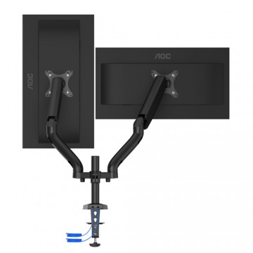 AOC AD110DX supporto da tavolo per Tv a schermo piatto 81,3 cm (32") Nero Scrivania