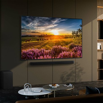 Samsung Q60D TV QLED 4K 65” QE65Q60DAUXZT Smart TV Wi-Fi Titan Gray 2024, Quantum Processor Lite 4K, 4K Upscaling, AirSlim Des