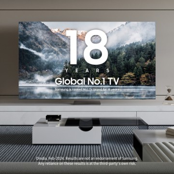 Samsung TV OLED 4K 83” QE83S90DAEXZT Smart TV Wi-Fi Graphite Black 2024, Processore NQ4 AI GEN2, Self-illuminating pixels, Las