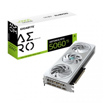 GIGABYTE GeForce RTX 5060 Ti AERO OC 8G Scheda Grafica – 8 GB GDDR7, 128 bit, PCI-E 5.0, 2647 MHz Frequenza del core, 3 x Disp