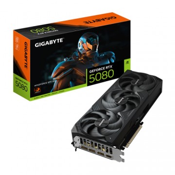 GIGABYTE GeForce RTX 5080 WINDFORCE SFF 16G Scheda Grafica - 16GB GDDR7, 256 bit, PCI-E 5.0, 2617 MHz Core Clock, 3 x DisplayPor