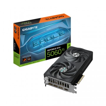 GIGABYTE GeForce RTX 5060 Ti EAGLE OC 8G Scheda Grafica – 8 GB GDDR7, 128 bit, PCI-E 5.0, 2617 MHz Frequenza del core, 3 x Dis
