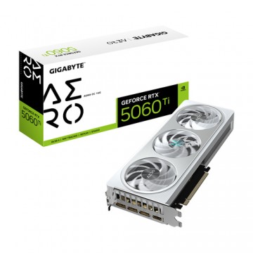 GIGABYTE GeForce RTX 5060 Ti AERO OC 16G Scheda Grafica – 16 GB GDDR7, 128 bit, PCI-E 5.0, 2647MHz Frequenza Core, 3 x Display