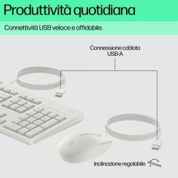 HP Mouse e tastiera 225 Wired