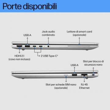 HP EliteBook 660 G11 Intel Core Ultra 7 155U Computer portatile 40,6 cm (16") WUXGA 16 GB DDR5-SDRAM 512 GB SSD Wi-Fi 6E (802.11