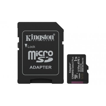 Kingston Technology 1TB microSDXC Canvas Select Plus Gen3 150MB/s A1 (Adattatore SD incluso)