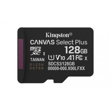 Kingston Technology 128GB micSDXC Canvas Select Plus Gen3 150R A1 (Adattatore SD non incluso)