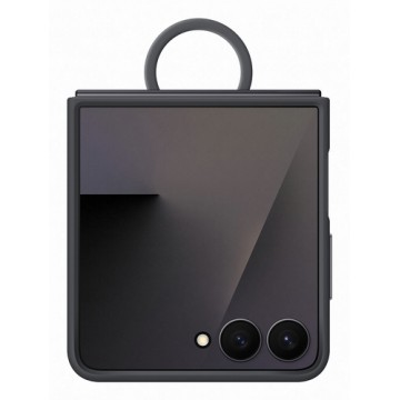 Samsung Galaxy Z Flip7 Ring Case (Silicone) Black