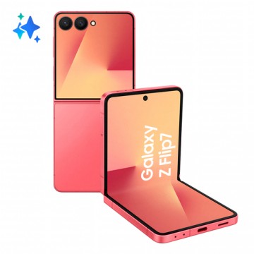 Samsung Galaxy Z Flip7 Smartphone AI, RAM 12GB, 512GB, Display 4,1" Super AMOLED/6,9" Dynamic AMOLED 2X, Fotocamera 50MP, Coralr