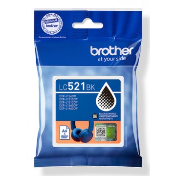 Brother LC521BK cartuccia d'inchiostro 1 pz Originale Nero