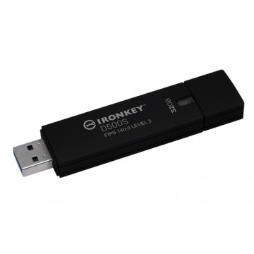 Kingston Technology IronKey 32GB D500S FIPS 140-3 Lvl 3 AES-256