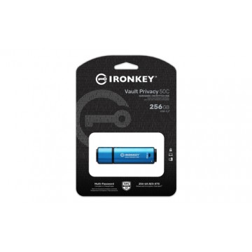 Kingston Technology IronKey 256GB USB-C Vault Privacy 50C crittografia AES-256, FIPS 197