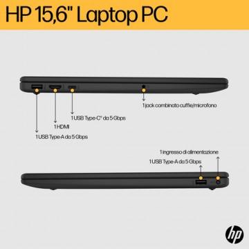 HP 15-fc0072nl AMD Ryzen™ 7 7730U Computer portatile 39,6 cm (15.6") Full HD 16 GB DDR4-SDRAM 1 TB SSD Wi-Fi 6 (802.11ax) Wind
