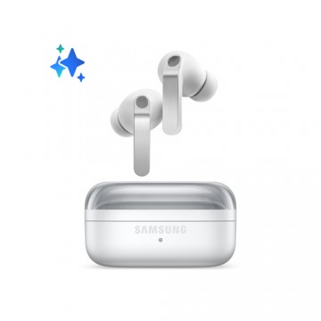Samsung Galaxy Buds4 Pro, White, Corpo in metallo, Altoparlante a 2 vie e doppio amplificatore, Chiamate cristalline, Audio a 36