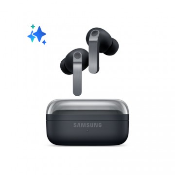 Samsung Galaxy Buds4 Pro, Black, Corpo in metallo, Altoparlante a 2 vie e doppio amplificatore, Chiamate cristalline, Audio a 36