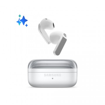 Samsung Galaxy Buds4, White, Corpo in metallo, Altoparlante a 1 via, equalizzatore adattivo, Chiamate cristalline, Audio a 360°