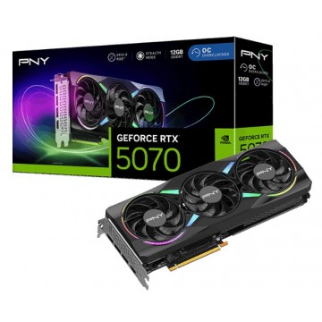 PNY GeForce RTX™ 5070 ARGB EPIC-X RGB™ Overclocked Triple Fan GPU