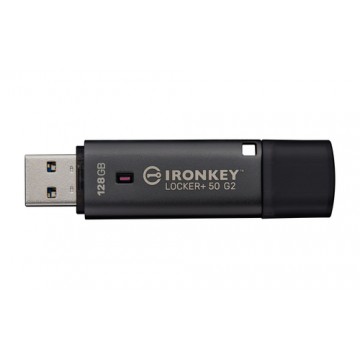 Kingston Technology IronKey 128GB Locker Plus 50 G2, FIPS 197, AES-256