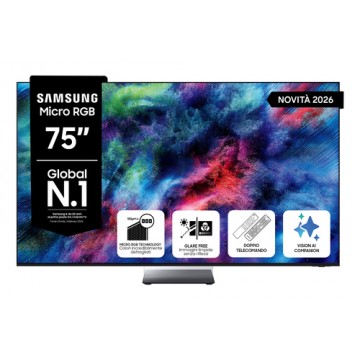 Samsung Micro RGB AI TV 75" MRE75R95HATXZT, Micro RGB AI Engine Pro, 4K AI Upscaling Pro, Glare Free, Motion Xcelerator 165Hz, D