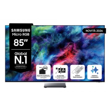 Samsung Micro RGB AI TV 85" MRE85R95HATXZT, Micro RGB AI Engine Pro, 4K AI Upscaling Pro, Glare Free, Motion Xcelerator 165Hz, D