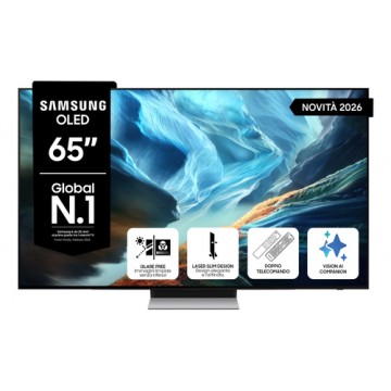 Samsung OLED AI TV 65" QE65S90HAEXZT 4K, Processore NQ4 AI Gen3, 4K AI Upscaling Pro, Glare Free, OLED HDR+, Motion Xcelerator 1