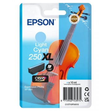 Epson Inchiostro ciano chiaro 250XL Claria Photo HD Violino in confezione singola