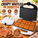 EFBE-SCHOTT ZWE 1000 Macchina per Waffle alla Cannella 700W,Piastra Antiaderente