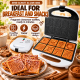 EFBE-SCHOTT ZWE 1000 Macchina per Waffle alla Cannella 700W,Piastra Antiaderente